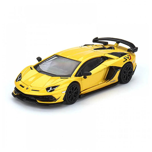 CCA 1:64 Lamborghini Aventador SVJ | Premium Metal Chassis Diecast (Yellow)