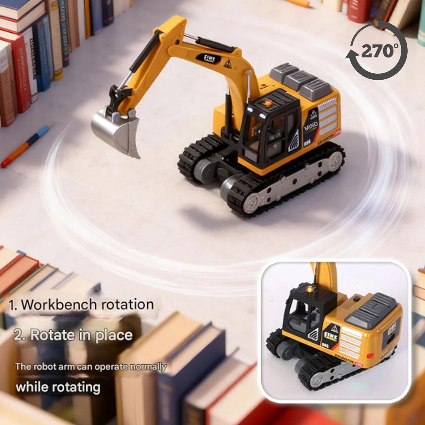 Trasped 1:64 JCB RC Excavator | Mini Construction Vehicle