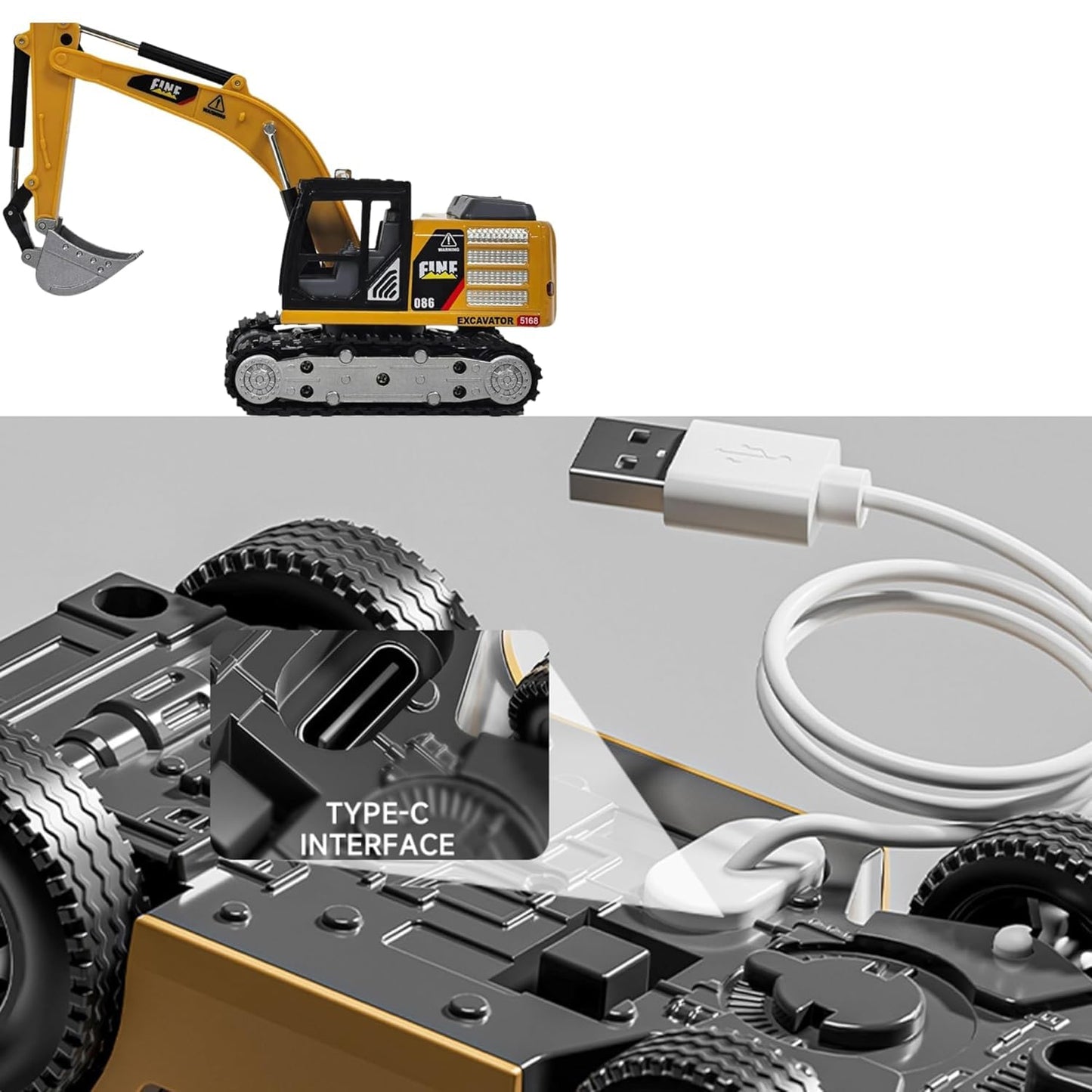 Trasped 1:64 JCB RC Excavator | Mini Construction Vehicle