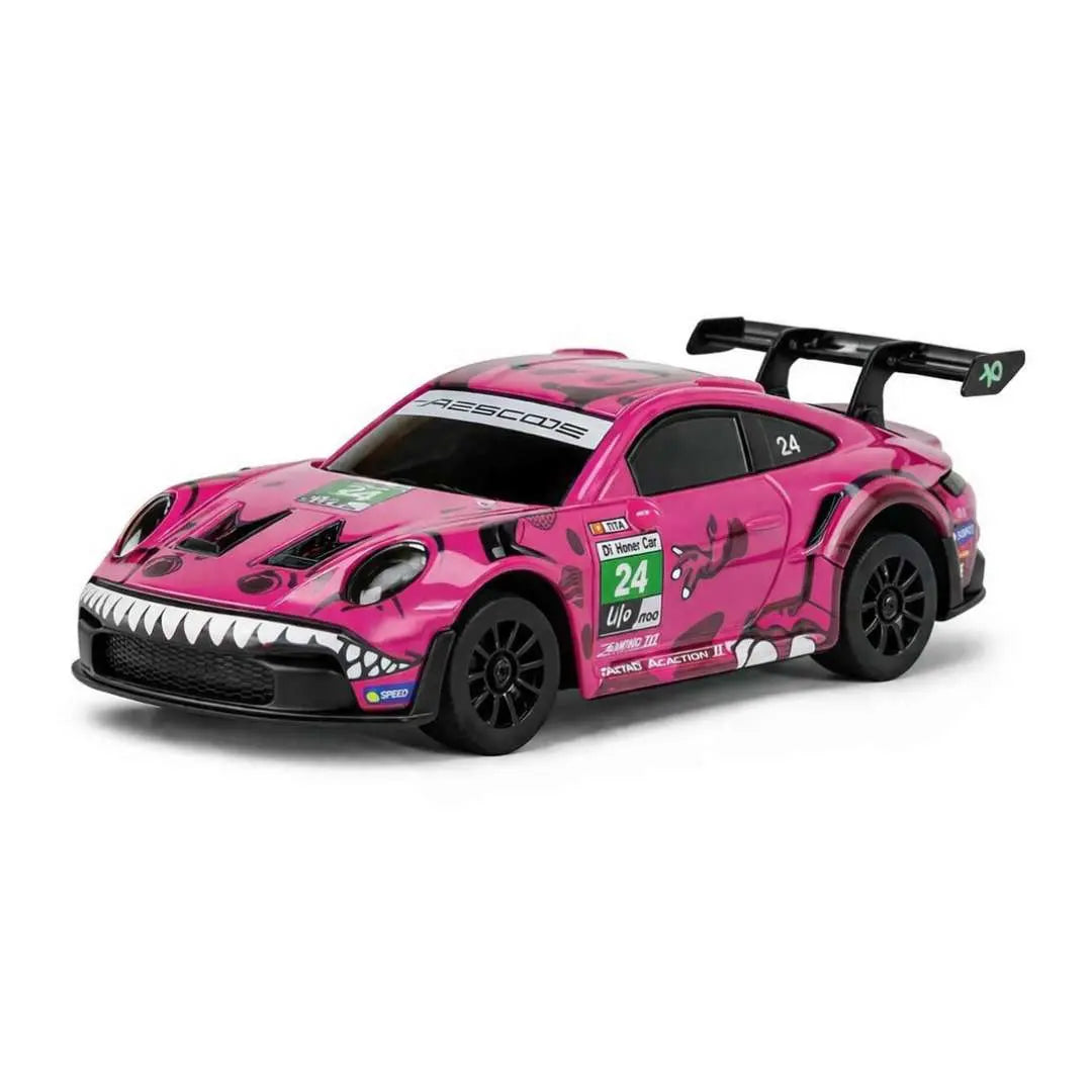 HStar 1:43 Roxy Porsche 911 GT3 R Micro Drift RC Car | Metal Alloy 4WD