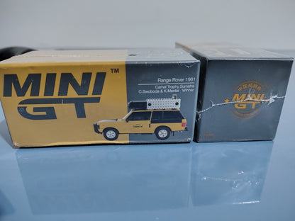 Mini GT Range Rover 1981 Camel Trophy Sumatra Winner | 1:64 Premium Diecast